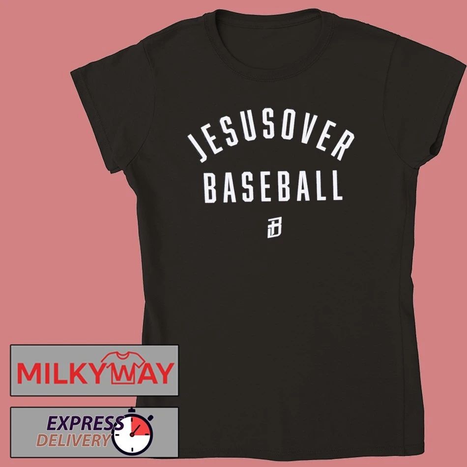 Jesus Over Baseball Shirt