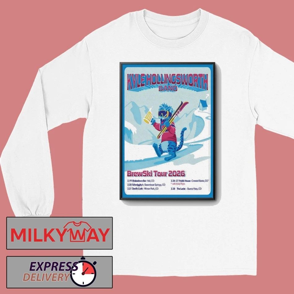 Kyle HollingsWorth Band Brewski Tour 2026 Poster shirt