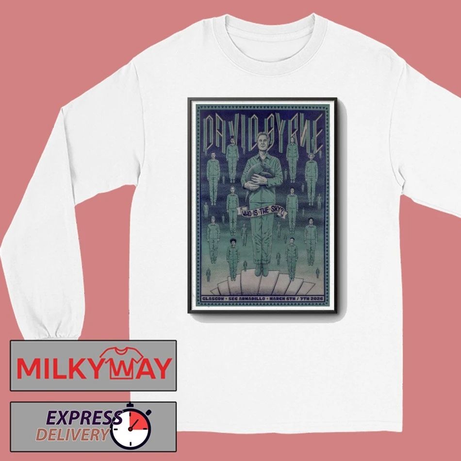 David Byrne Poster Glasgow Mar 7 2026 Sec Armadillo shirt