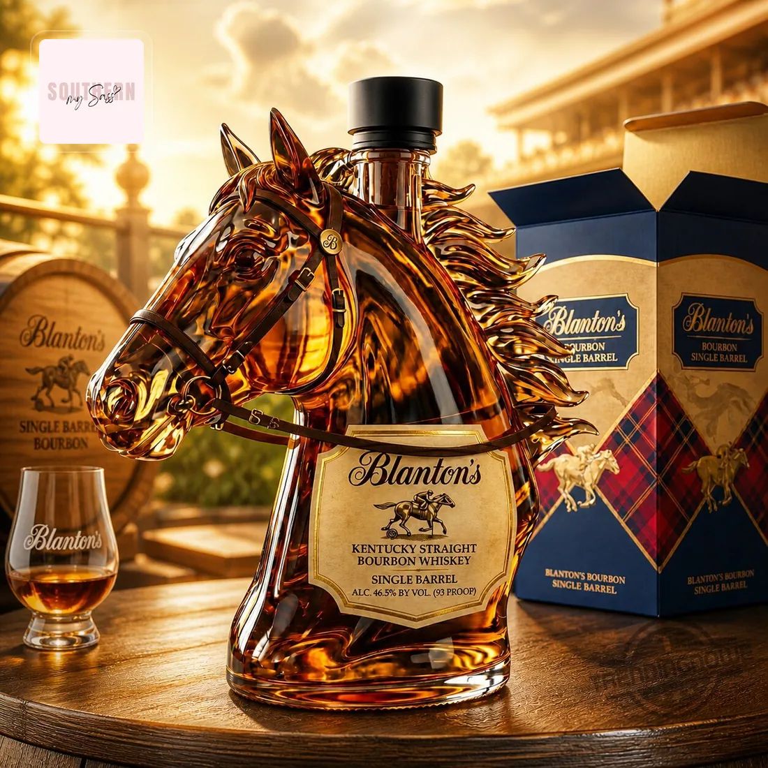 Blanton’s Horse Head Luxury Whiskey Bottle