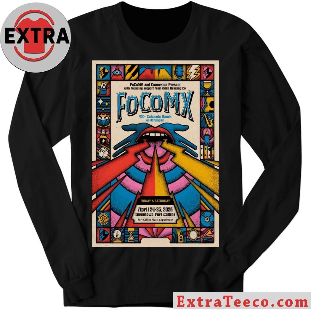 FocoMX Downtown Fort Collins, CO Apr 24-25 2026 Poster Shirt