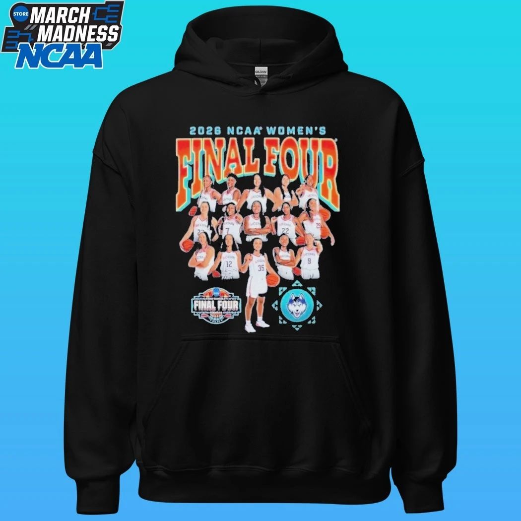 Uconn Huskies Ncaa Women’s Basketball Final Four 2026 March Madness All Team Shirt