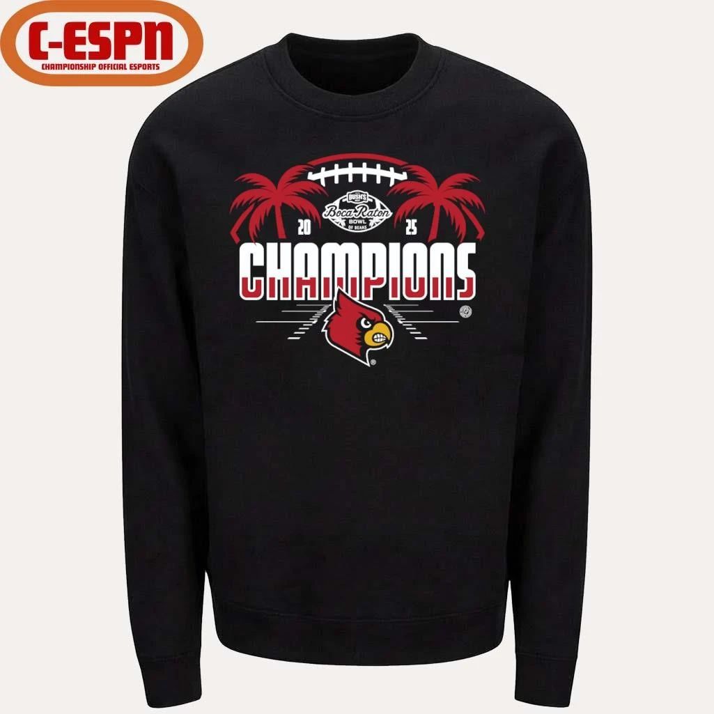 Louisville Cardinals 2025 Boca Raton Bowl Champions Shirt