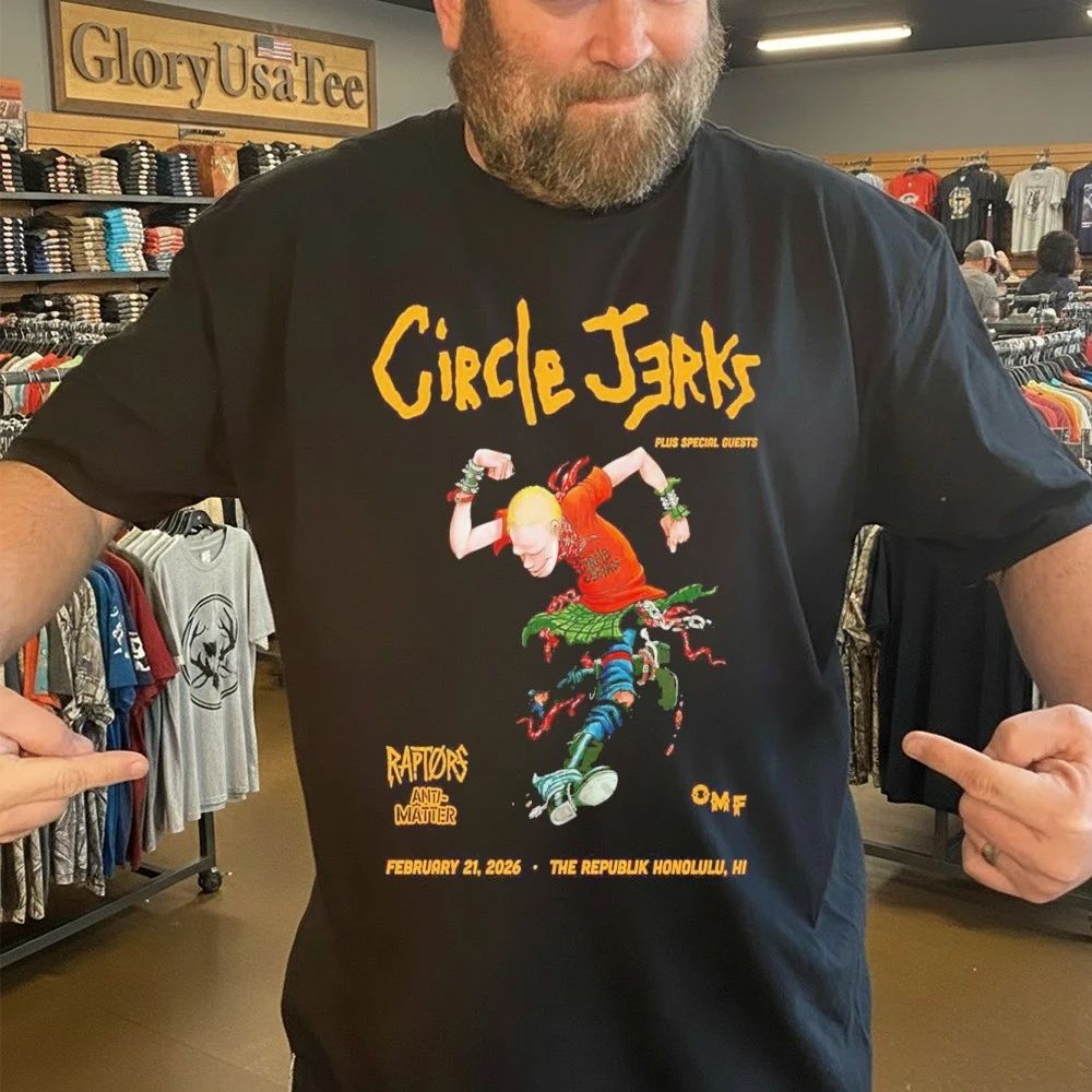 Circle Jerks Honolulu, Hawaii Poster Feb 21 2026 Shirt