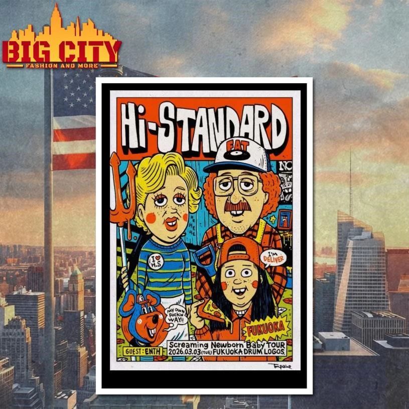 Hi Standard Fukuoka Japan March 3 2026 Poster Shirt