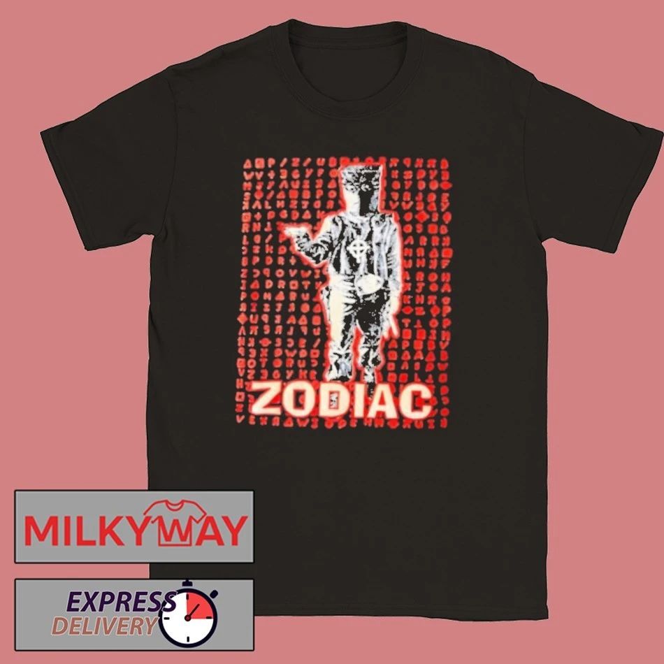Zodiac Killer Cipher And Masked Figure Graphic Design Shirt