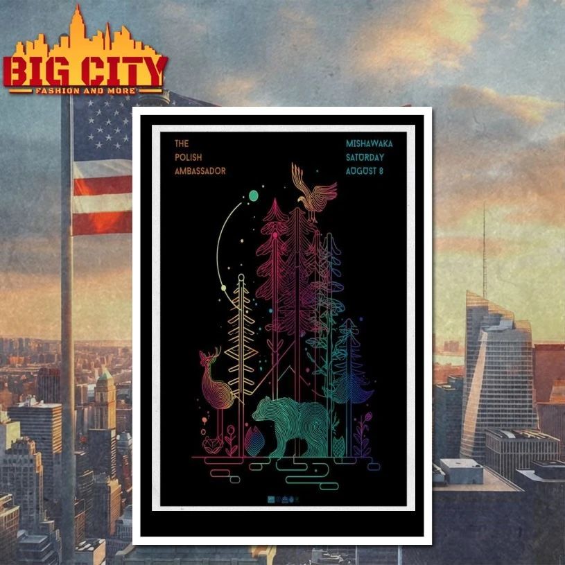 THE POLISH AMBASSADOR Aug 8 2026 Mishawaka Poster T-shirt