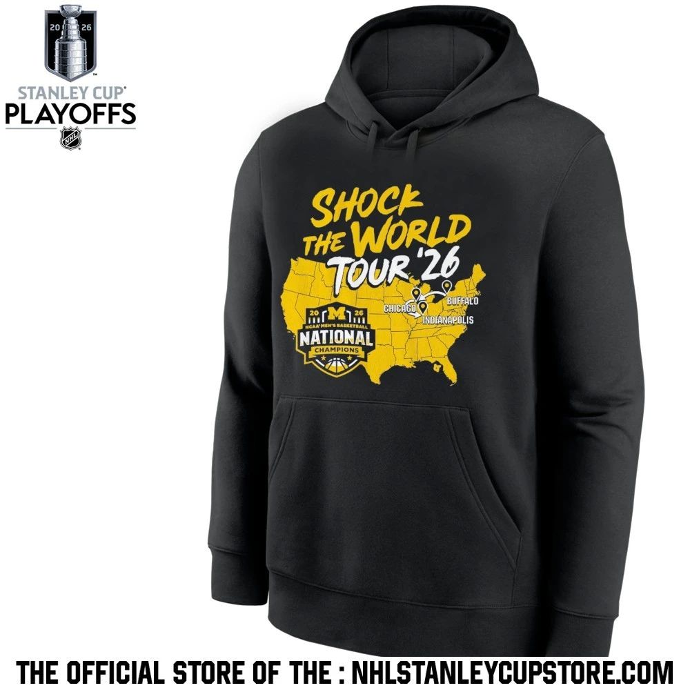 Michigan Wolverines 2026 National Champions Shock the World Tour Shirt