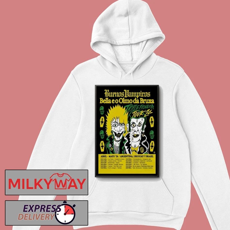 Buenos Vampiros April-May 2026 Shows Argentina, Uruguay And Brasil Poster shirt