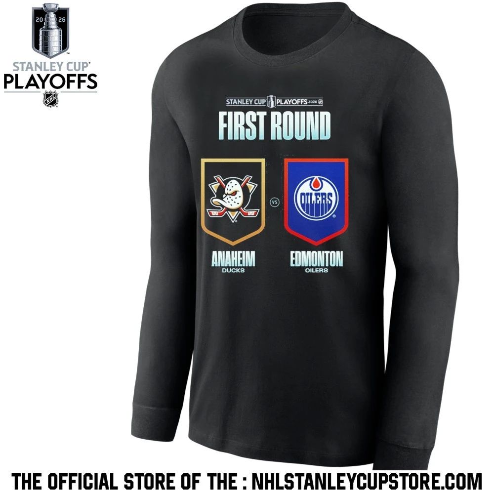 Edmonton Oilers vs Anaheim Ducks 2026 NHL Stanley Cup Playoffs First Round Shirt