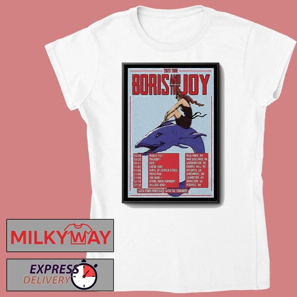 Boris And The Joy 2025 Tour Poster shirt