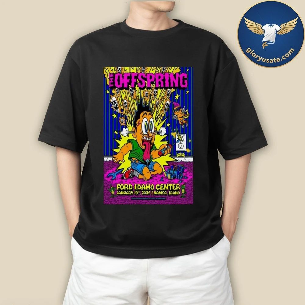 The Offspring Nampa, ID January 19 2026 Tour Poster Shirt