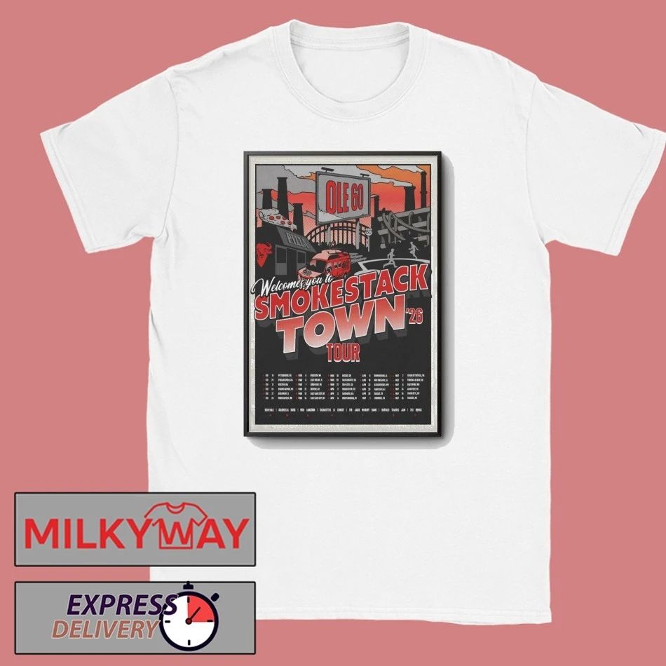 Ole 60 SmokesTack Town Tour 2026 Poster shirt