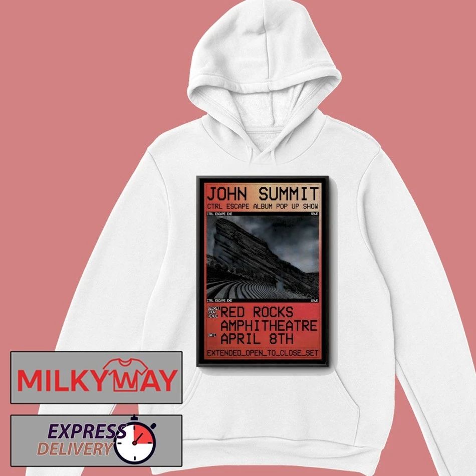 John Summit At Red Rocks Amphitheatre On Apr 8 2026 Poster T-Shirt