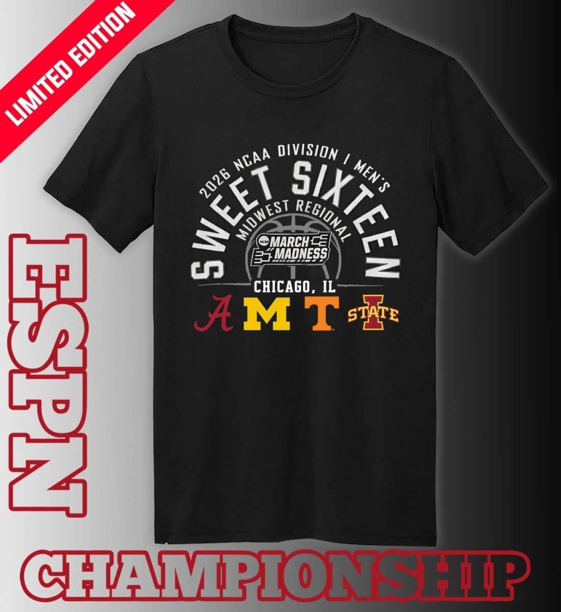 2026 NCAA DI Men’s Basketball Sweet 16 Midwest Regional – Chicago, IL T-Shirt