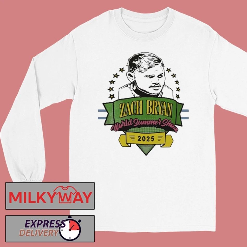 Zach Bryan 2025 London, UK World Summer Show shirt