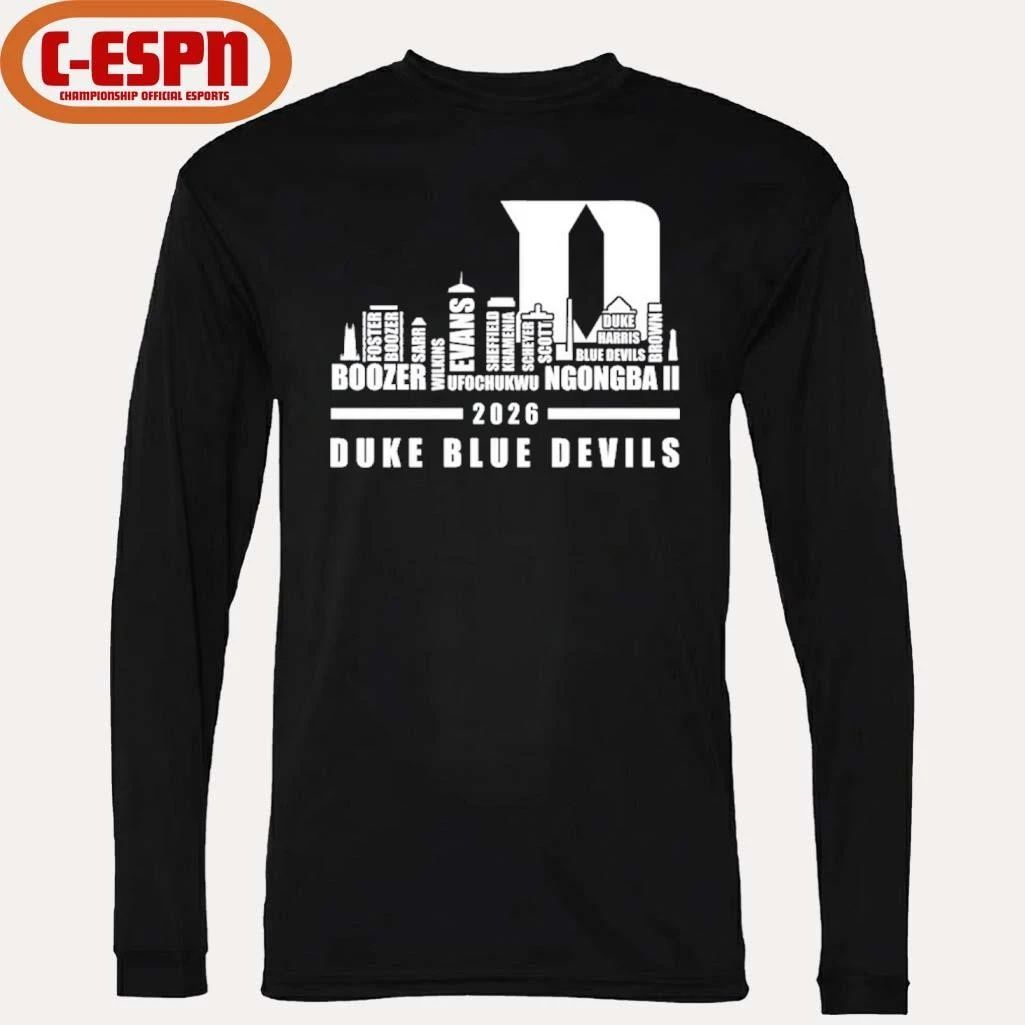 Duke Basketball Skyline Player Names 2026 Shirt