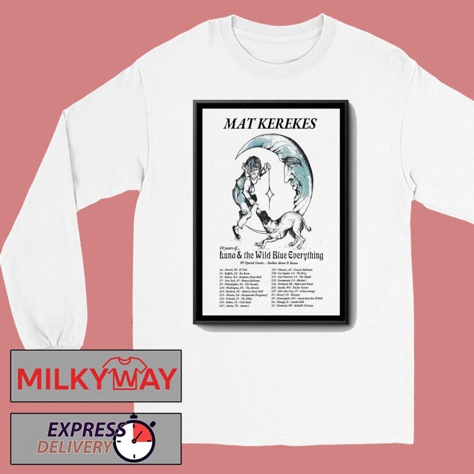 Mat Kerekes 10 Years Of Luna The Wild Blue Everything Tour 2026 Poster shirt