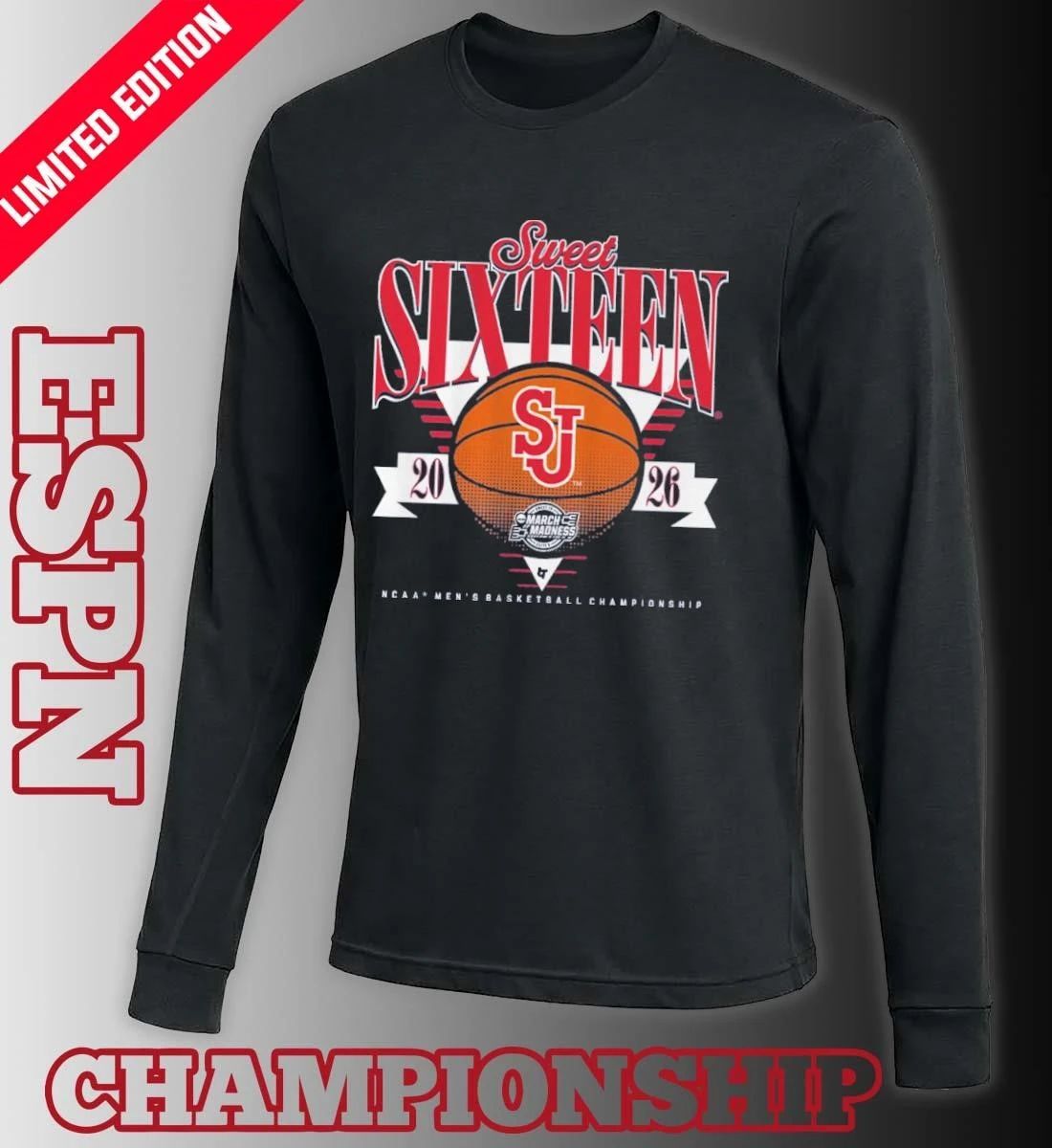 St. John’s Red Storm MBB 2026 Sweet Sixteen Shirt