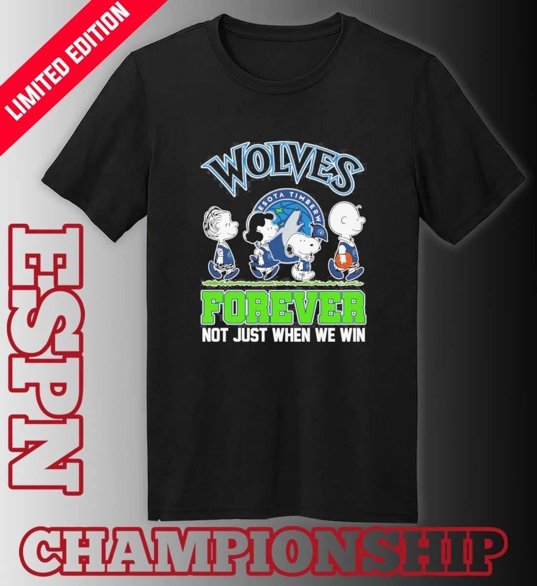 Forever The Peanuts Character X Minnesota Timberwolves Shirt