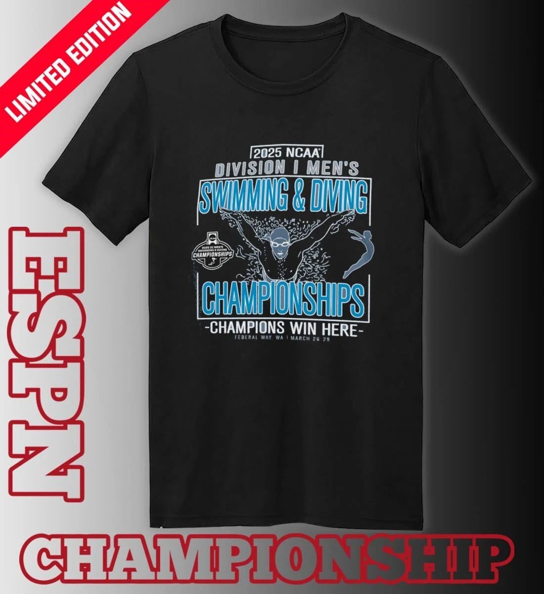 March 26-29 2026 NCAA DI Women’s Swimming & Diving Championships T-Shirt