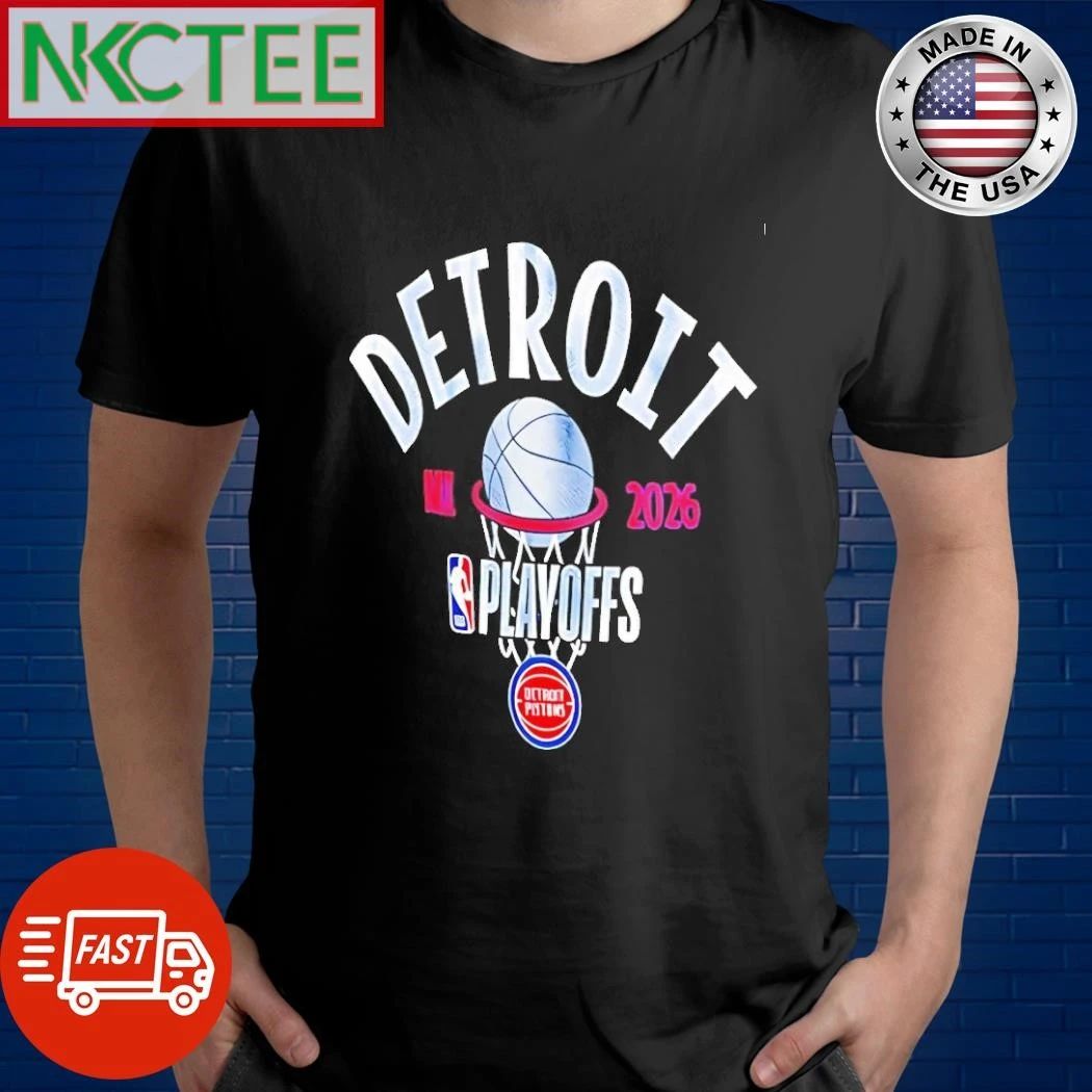 Detroit Pistons Basketball 2026 Playoff Participant Stand Logo shirt