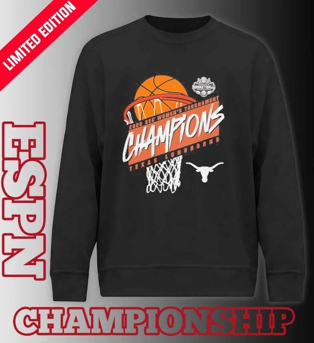 Texas Women’s Basketball 2026 SEC Tournament Champions T-Shirt