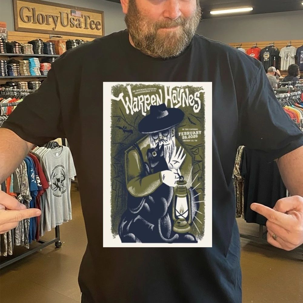 Warren Haynes Feb 26 2026 The Caverns, Grundy County, TN Poster Shirt