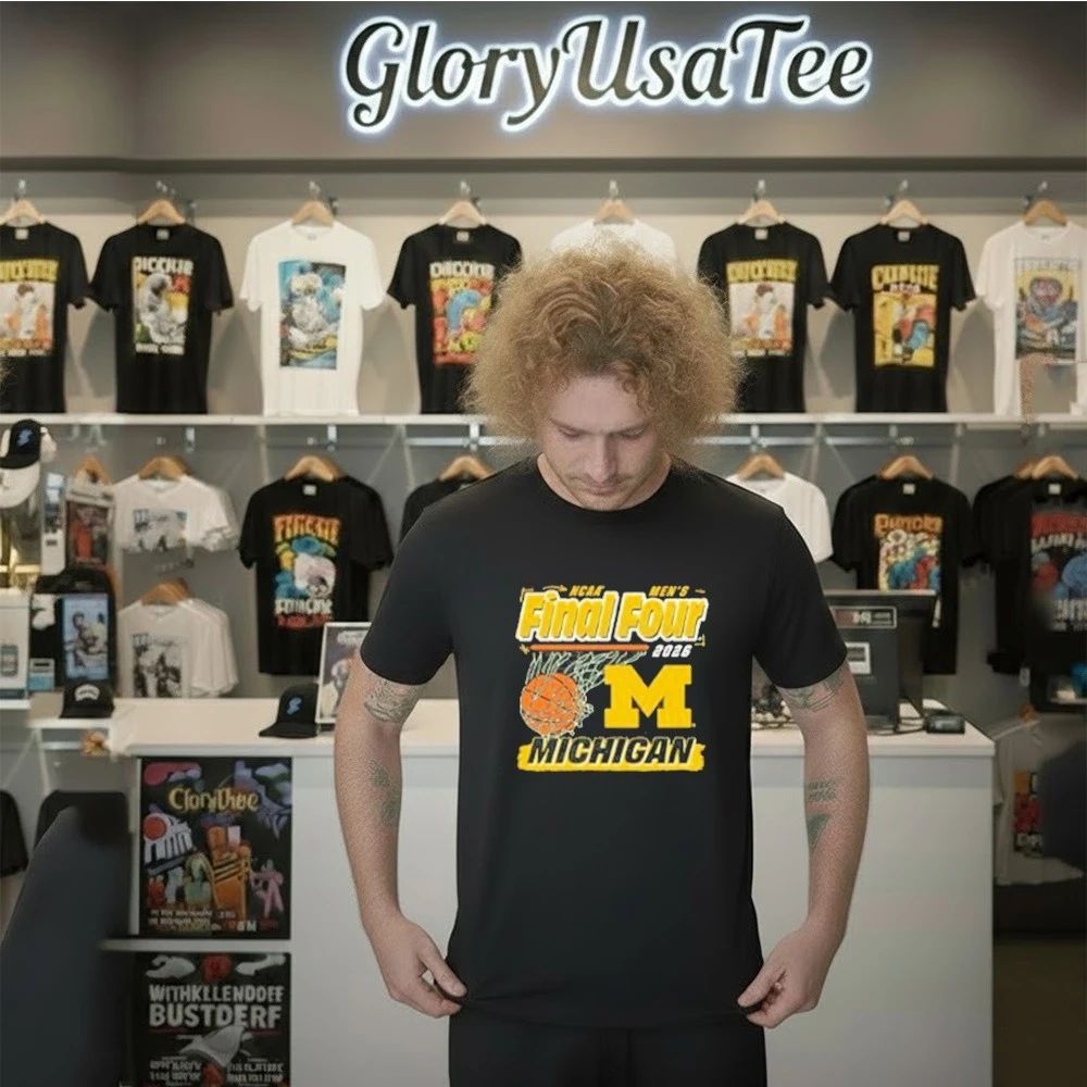 Michigan Wolverines 2026 Basketball Final Four Ball Shirt