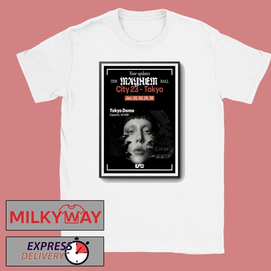 Lady Gaga Poster Jan 25-30 2026 Tokyo Dome shirt