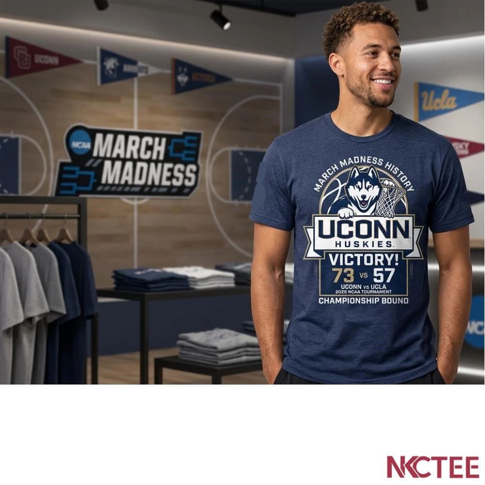 NKCtees 2026 NCAA Tournament Uconn 73 57 victory UCLA basketball tee
