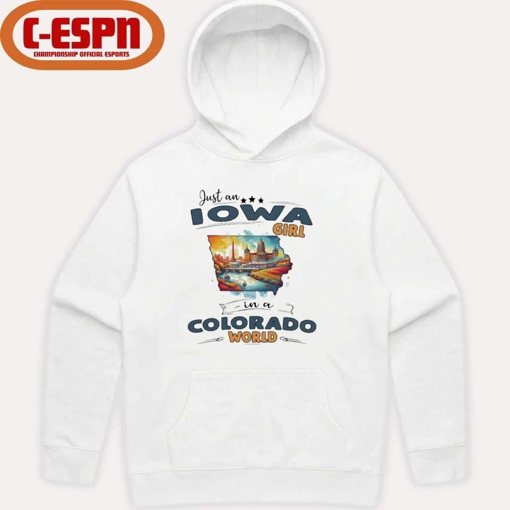 Just An Iowa Girl In A Colorado World Retro Shirt