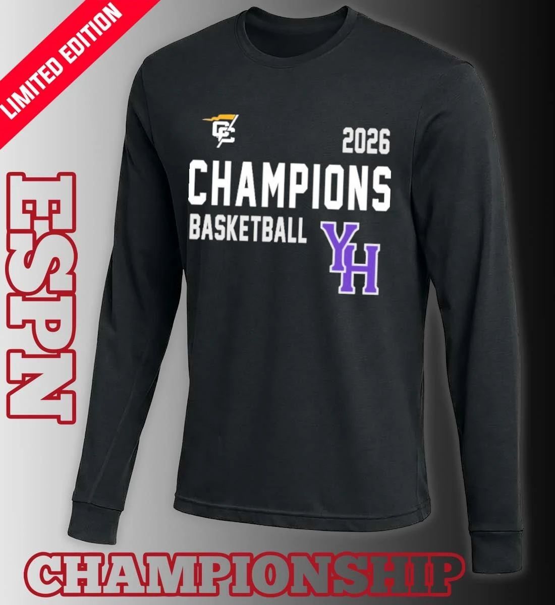 Young Harris Men’s Basketball CC Champions T- Shirt