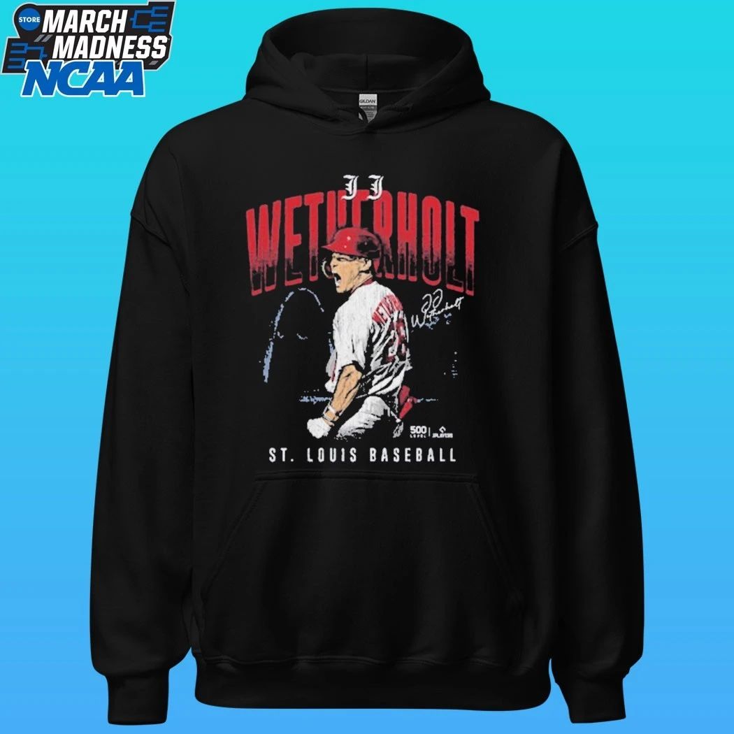 Jj Wetherholt Player St. Louis Cardinals Baseball Signature Skyline City Shirt