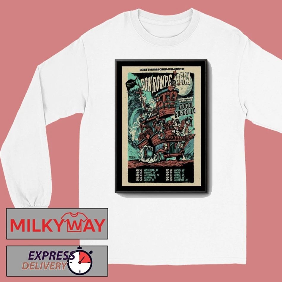Poster Son Rompe Pera & Monster Music September 2025 Tour shirt