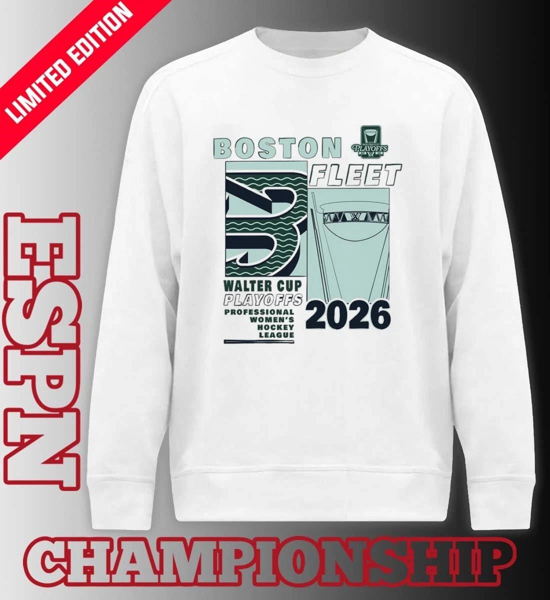 Boston Fleet 2026 Walter Cup Playoffs Fragments Shirt