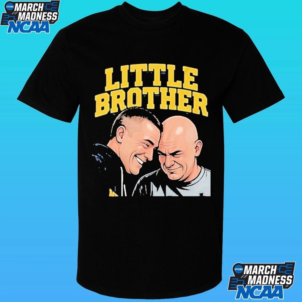 Michigan Wolverines Vs Uconn Huskies Dusty May And Dan Hurley Little Brother Shirt