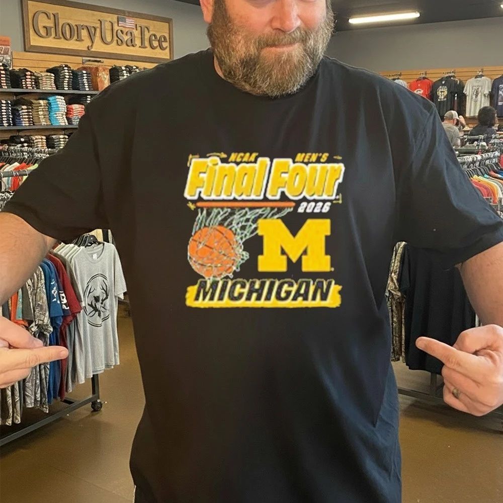 Michigan Wolverines 2026 Basketball Final Four Ball Shirt
