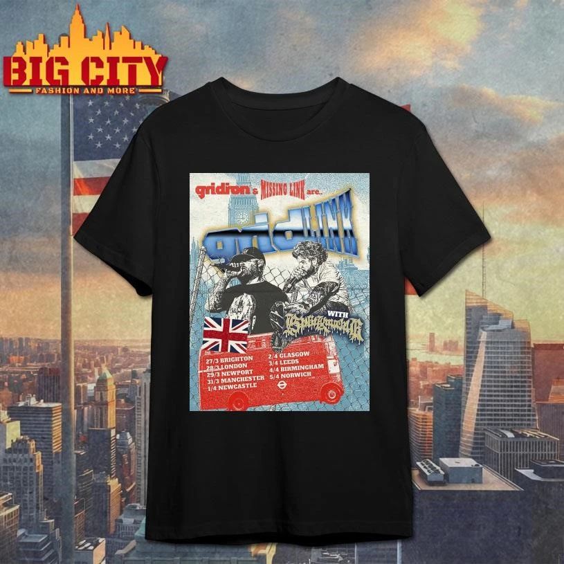 Gridiron x Missing Link Gridlink UK 2026 Tour Schedule Dates Poster Shirt