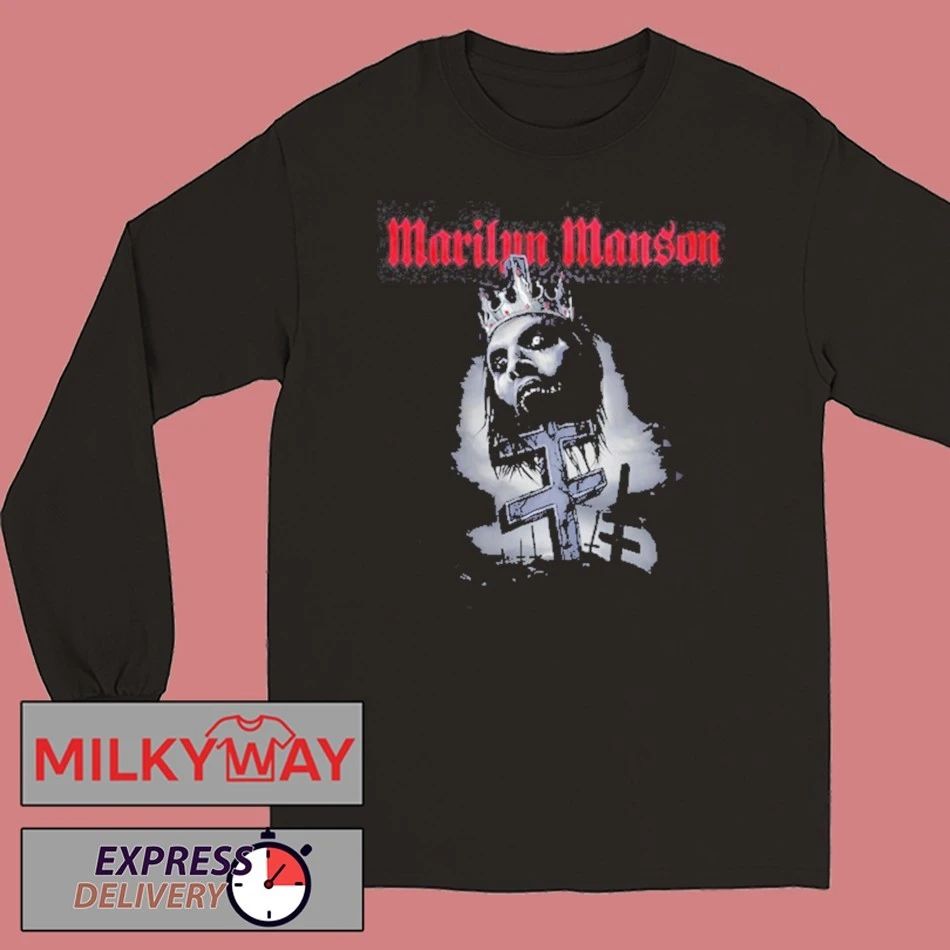 Marilyn Manson Impaled Double Cross Black shirt