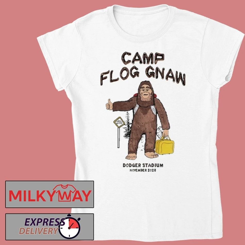 Camp Flog Gnaw Dodger Stadium November 2025 Sasquatch shirt