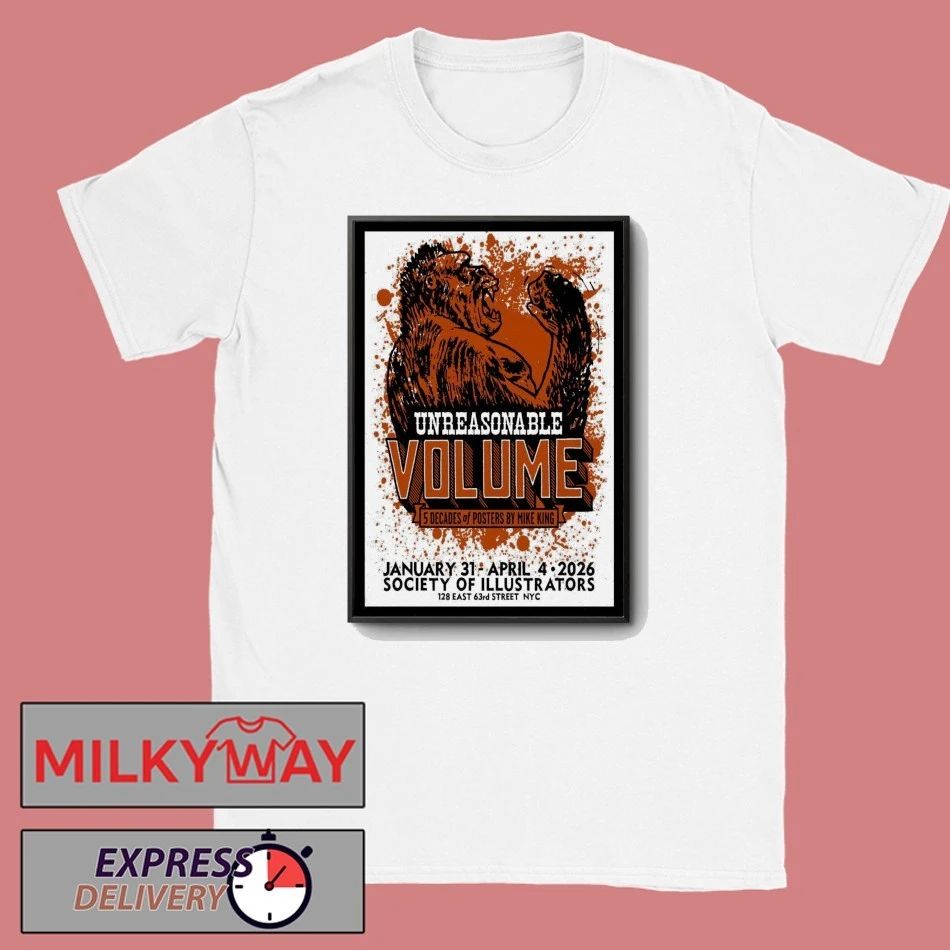 Five Decades of Posters by Mike King Society of Illustrators shirt