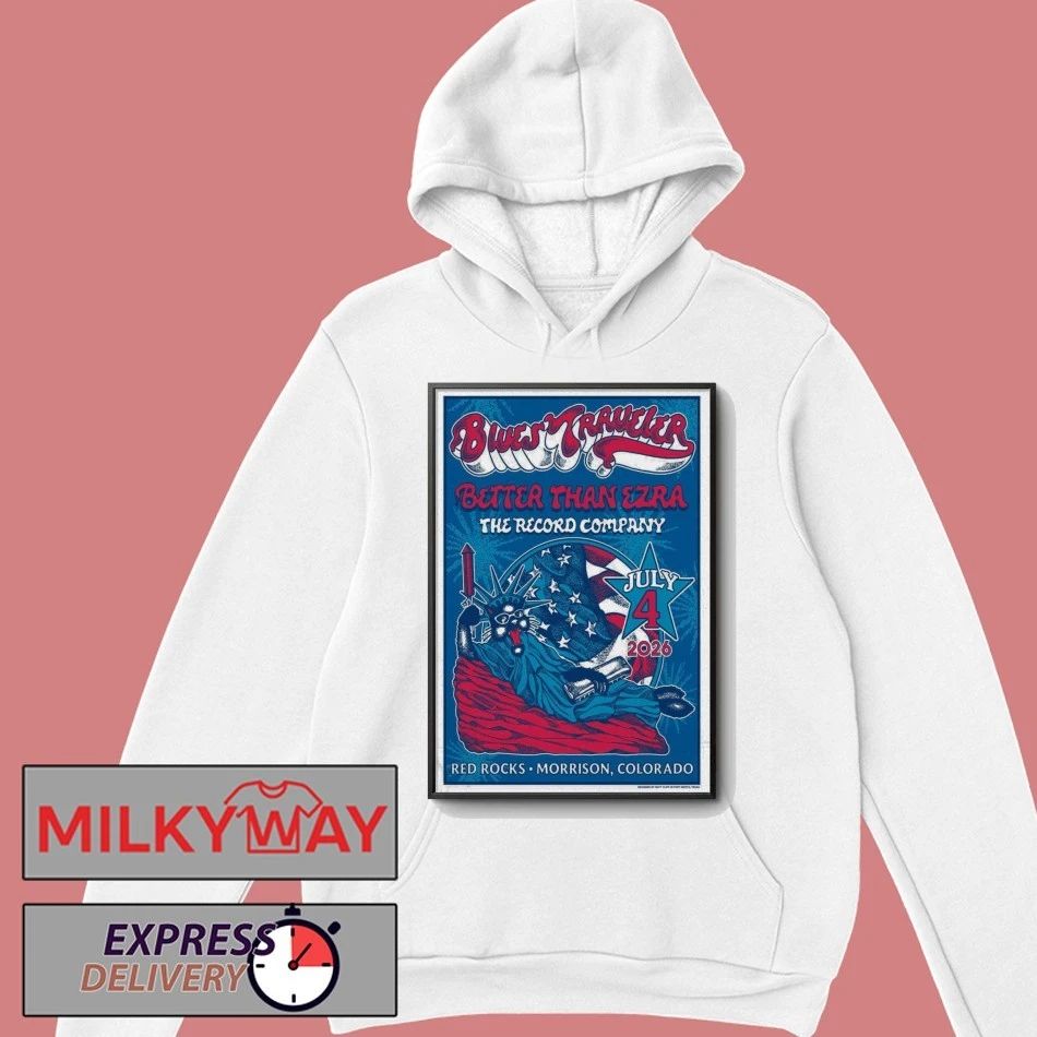 Poster Blues TravelerJuly 04 2026 Red Rocks shirt