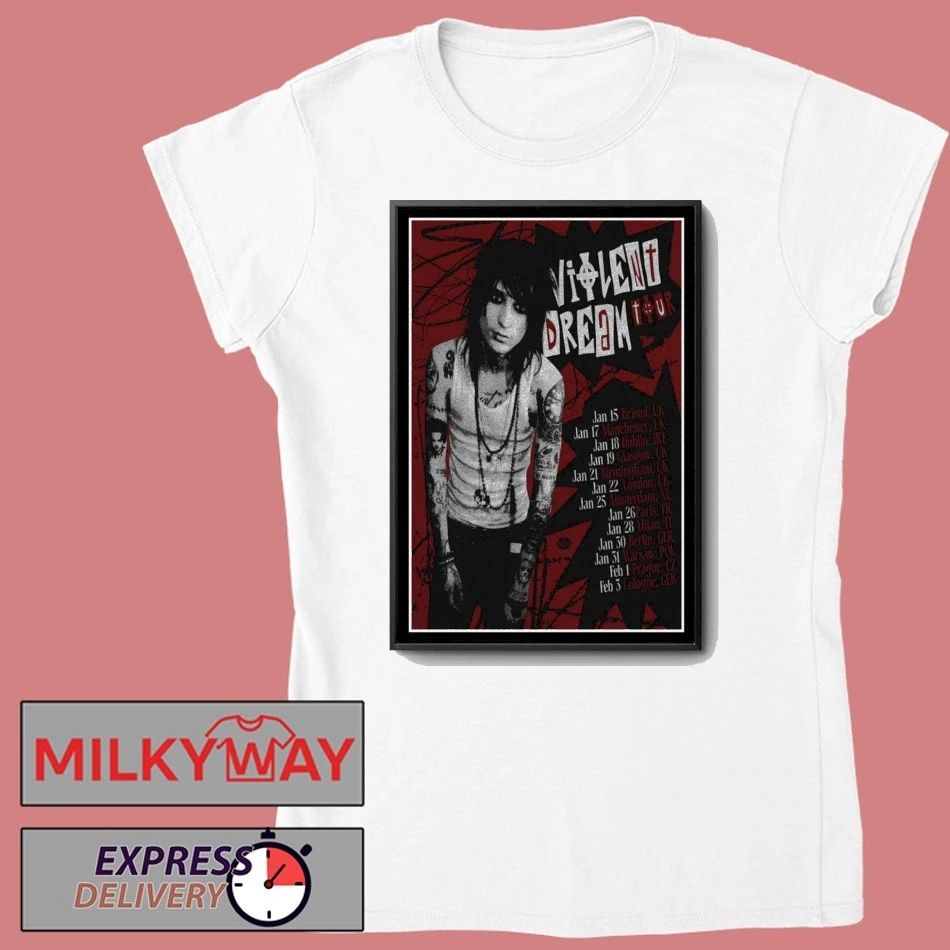 Johnnie Guilbert Violent Dream Tour 2026 Poster shirt