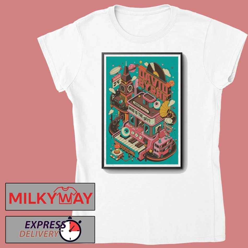 David Byrne London Poster Mar 3 and 4 2026 shirt