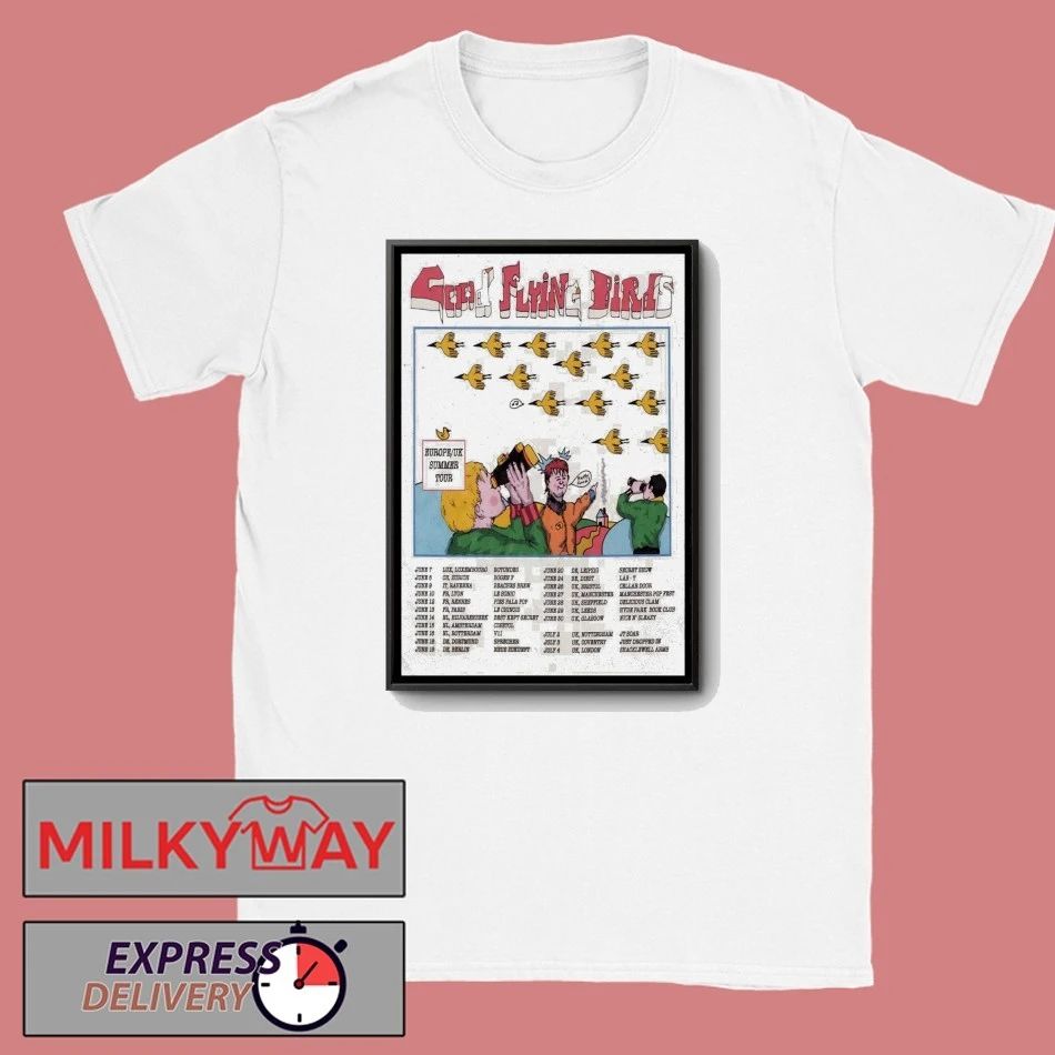 Good Flying Birds 2026 Europe UK Summer Shows Poster shirt
