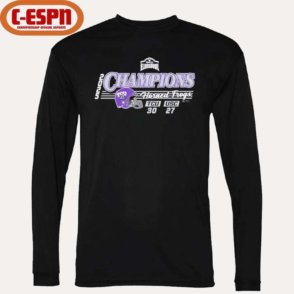 TCU Horned Frogs 2025 Valero Alamo Bowl Champions Score Shirt