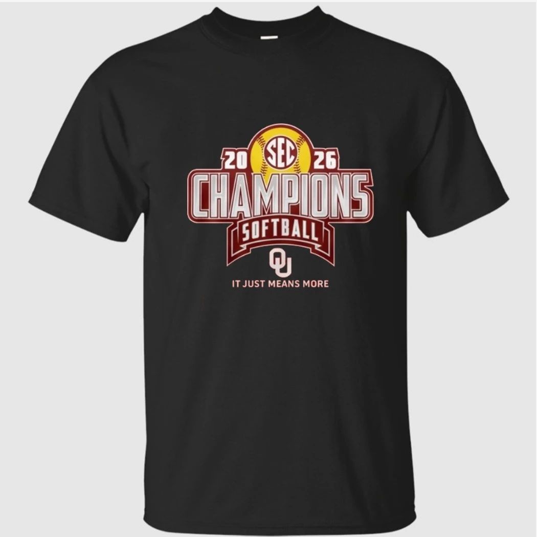 Oklahoma Softball Back-to-Back SEC Regular Season Champs 2026 Shirt