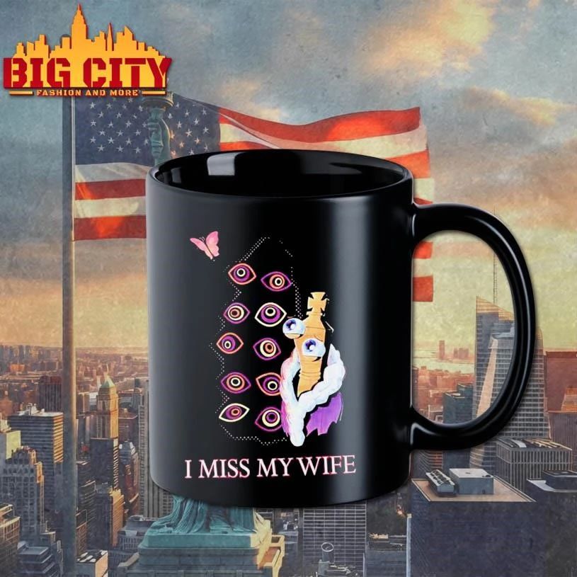 Glitch Productions I Miss My Wife Graphic Art Shirt