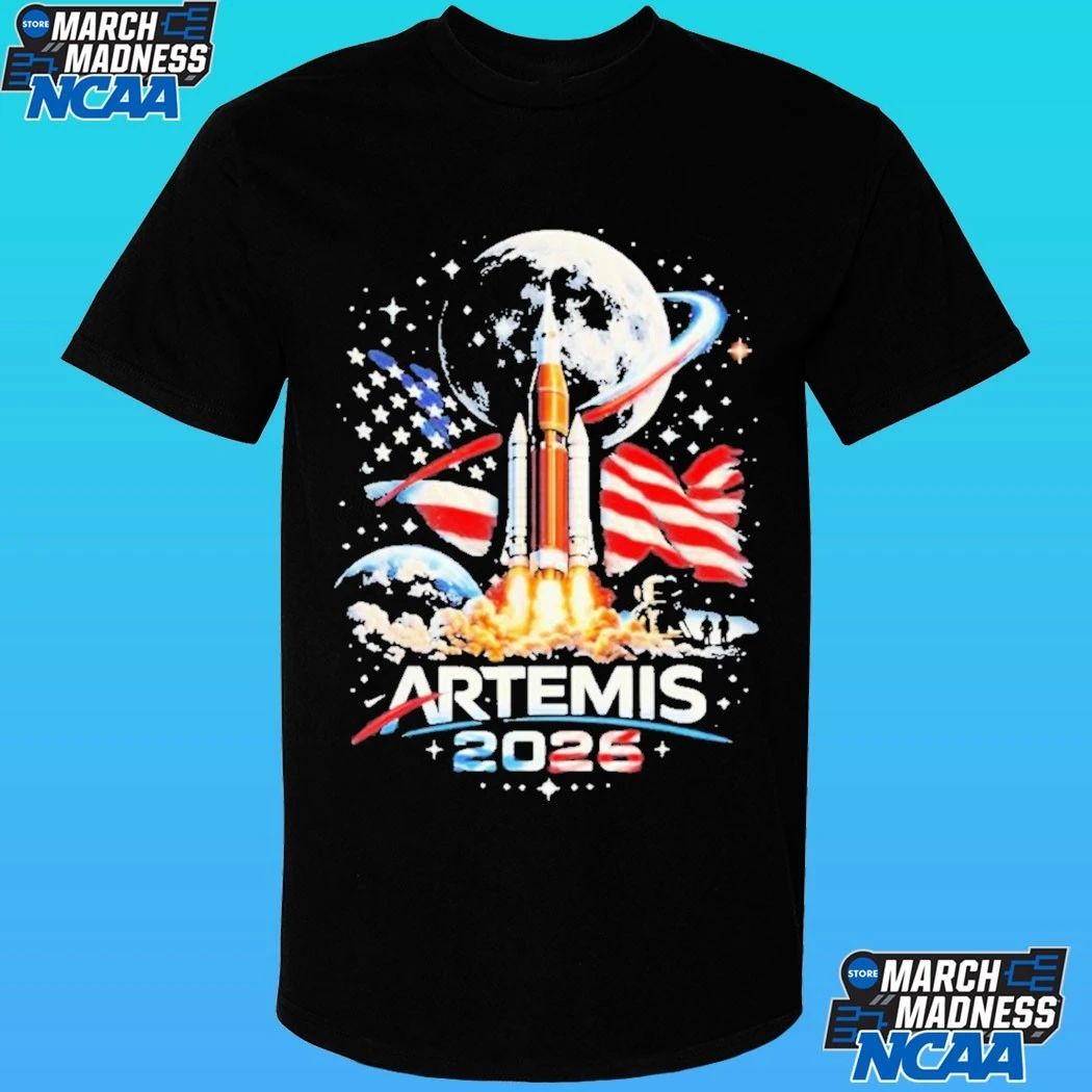 Artemis 2026 American Rocket Launch To The Moon Landing Shirt